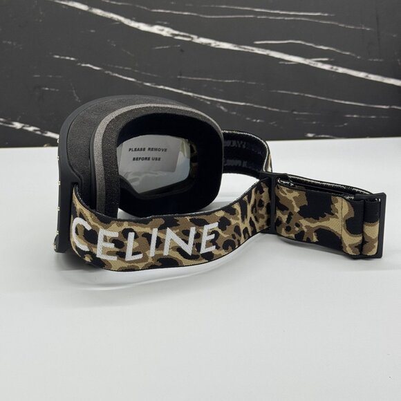 NEW CELINE CL40196U SKI MASK 99C BLACK UNISEX EYEGLASSES CELINE